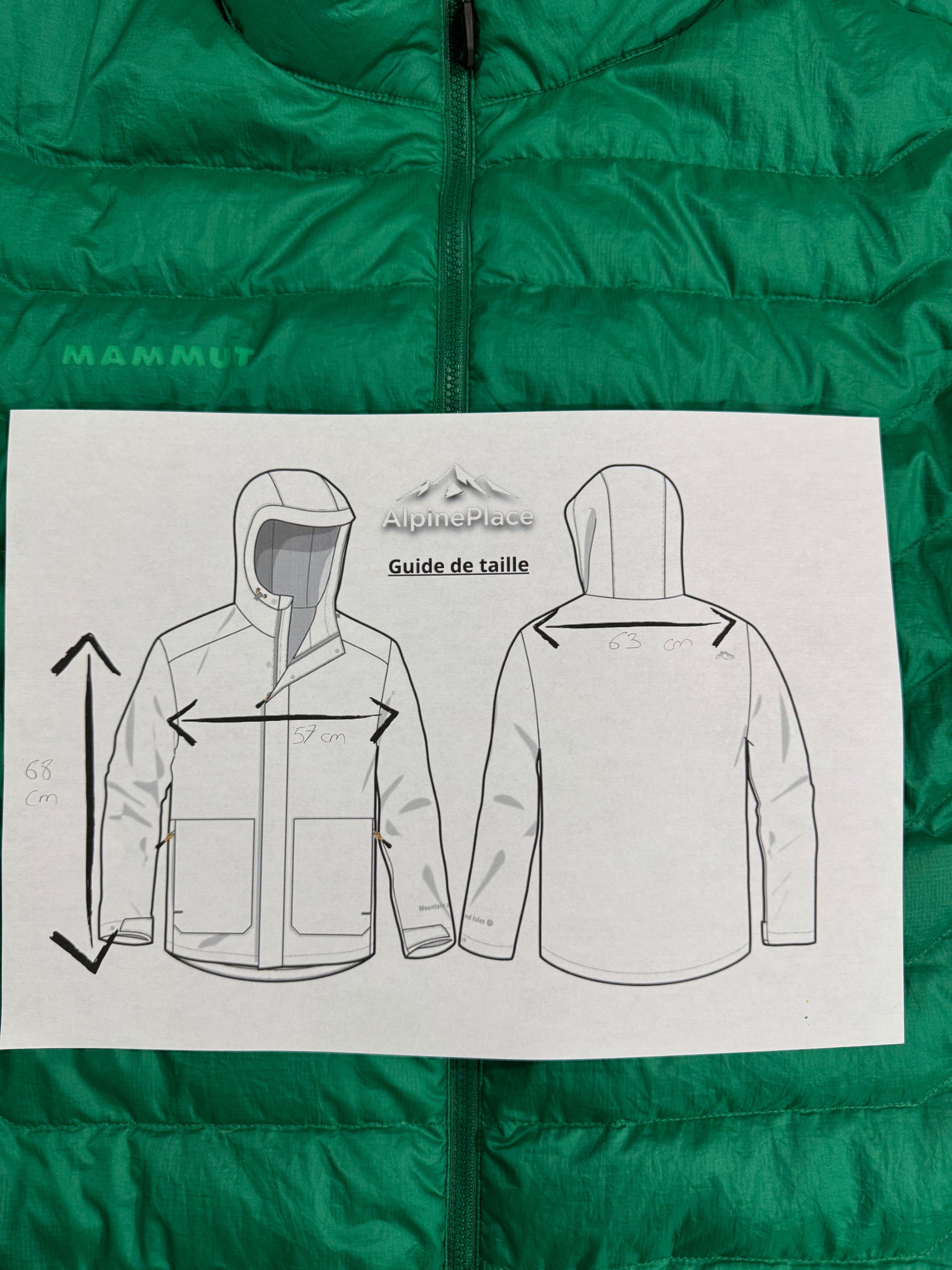 Doudoune Mammut plume d’oie Pertex® Quantum YKK® Vislon® DWR® - Alpinisme / Randonnée - Taille L