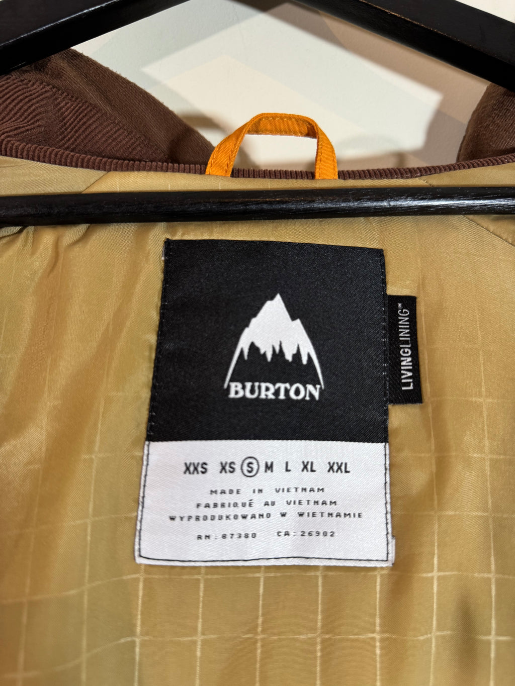 Veste Burton MB Breach JK Living Lining® Thermolite® – Ski / Snowboard – Taille S
