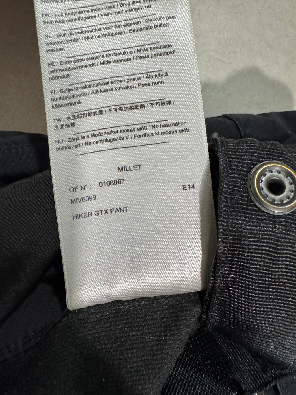 Pantalon Millet HIKER GTX - Alpinisme / Ski - Taille M