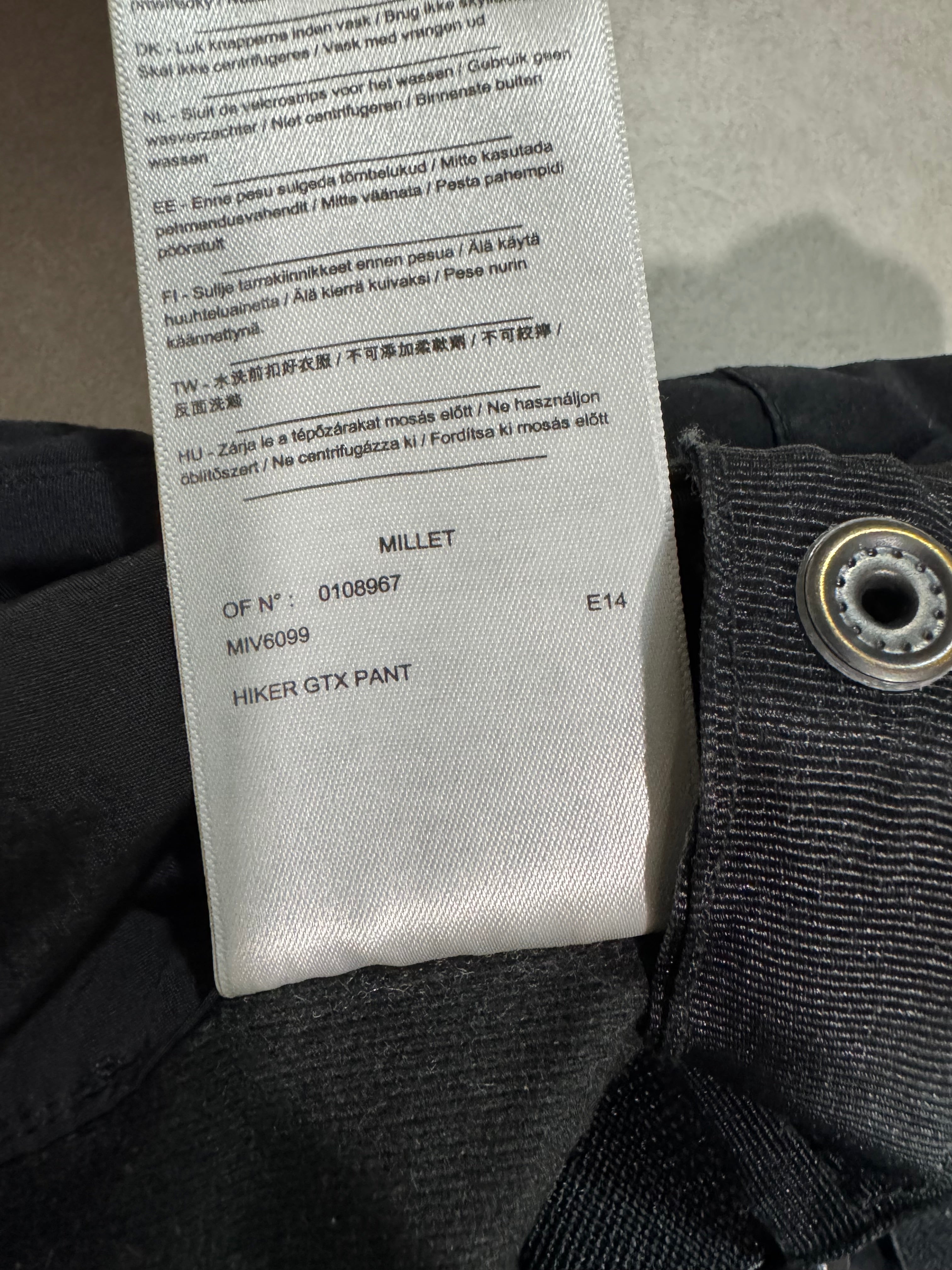 Pantalon Millet HIKER GTX - Alpinisme / Ski - Taille M