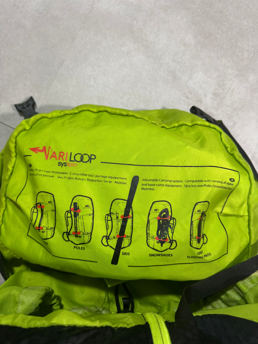 Sac à dos Millet® Ubic 50+10 – Variloop System® - Trekking / Ski / Randonnée / Alpinisme