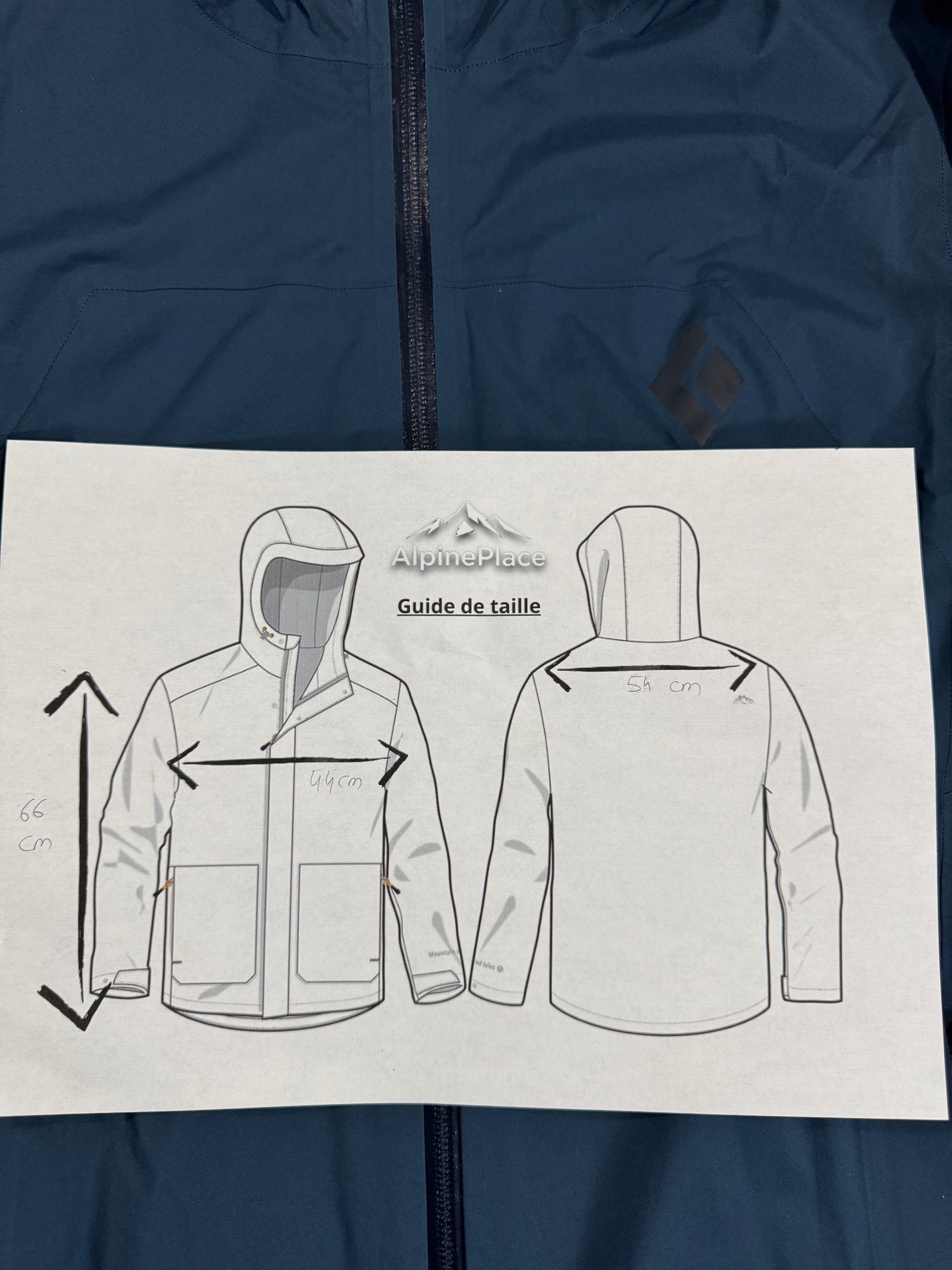 Hardshell 2,5L BlackDiamond Storm Line Stretch Rain Shell BDDry® YKK® DWR® - Alpinisme / Randonnée - Taille Xs