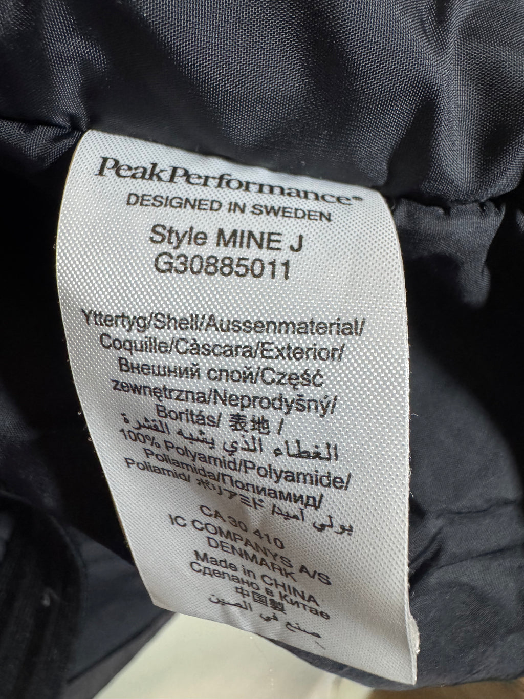 Veste de Ski Peak Performance Gore-Tex® Thermolite® Mine J  - Ski / Alpinisme - Taille L