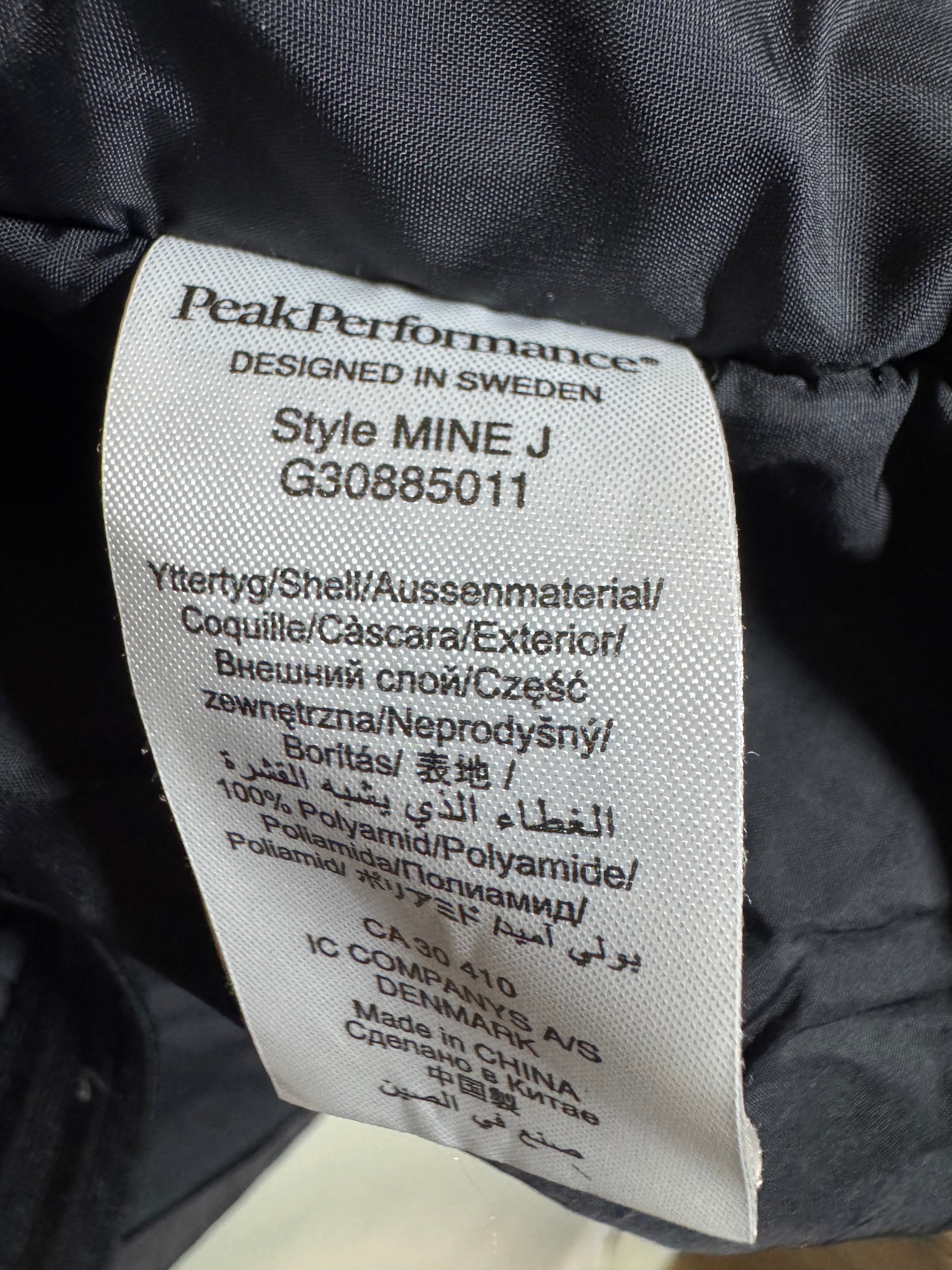 Veste de Ski Peak Performance Gore-Tex® Thermolite® Mine J  - Ski / Alpinisme - Taille L