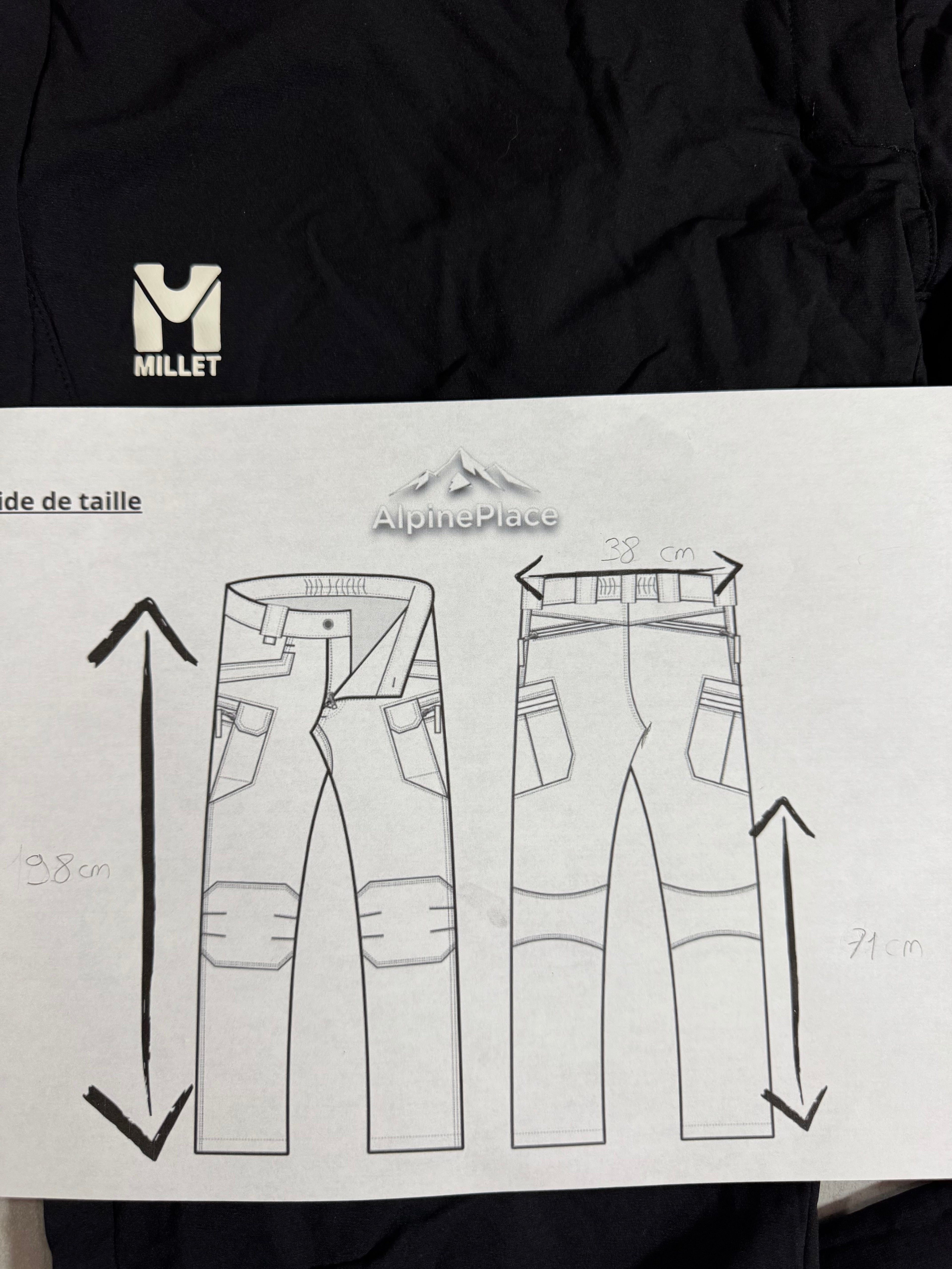 Pantalon Millet All XCS200 P W - Alpinisme / Randonnée - Taille 38