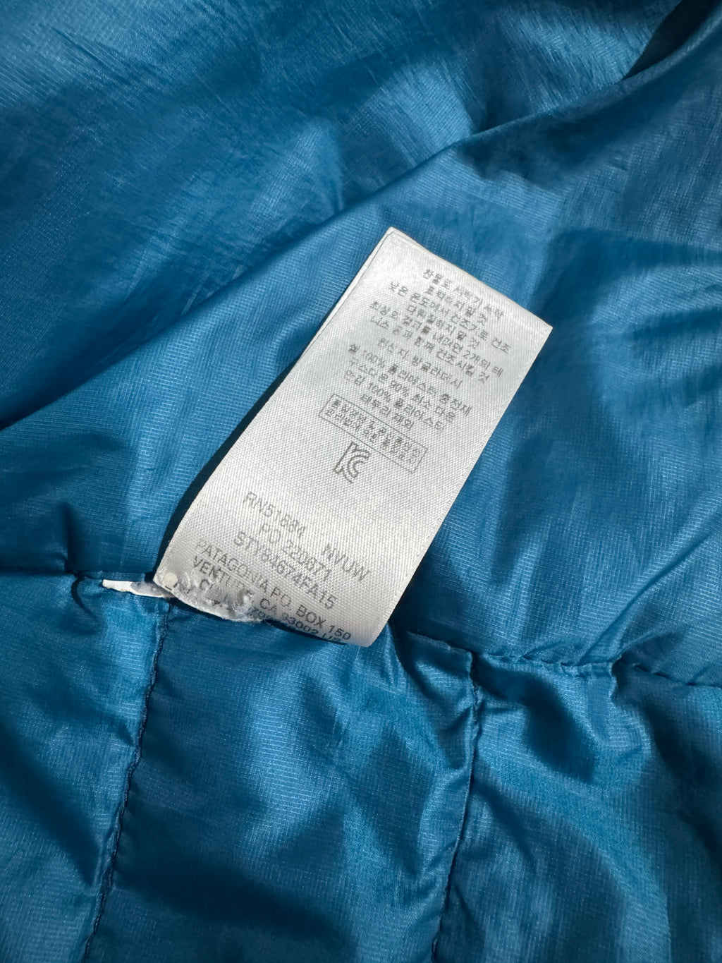 Doudoune Patagonia GooseDown YKK Vislon DWR - Taille S
