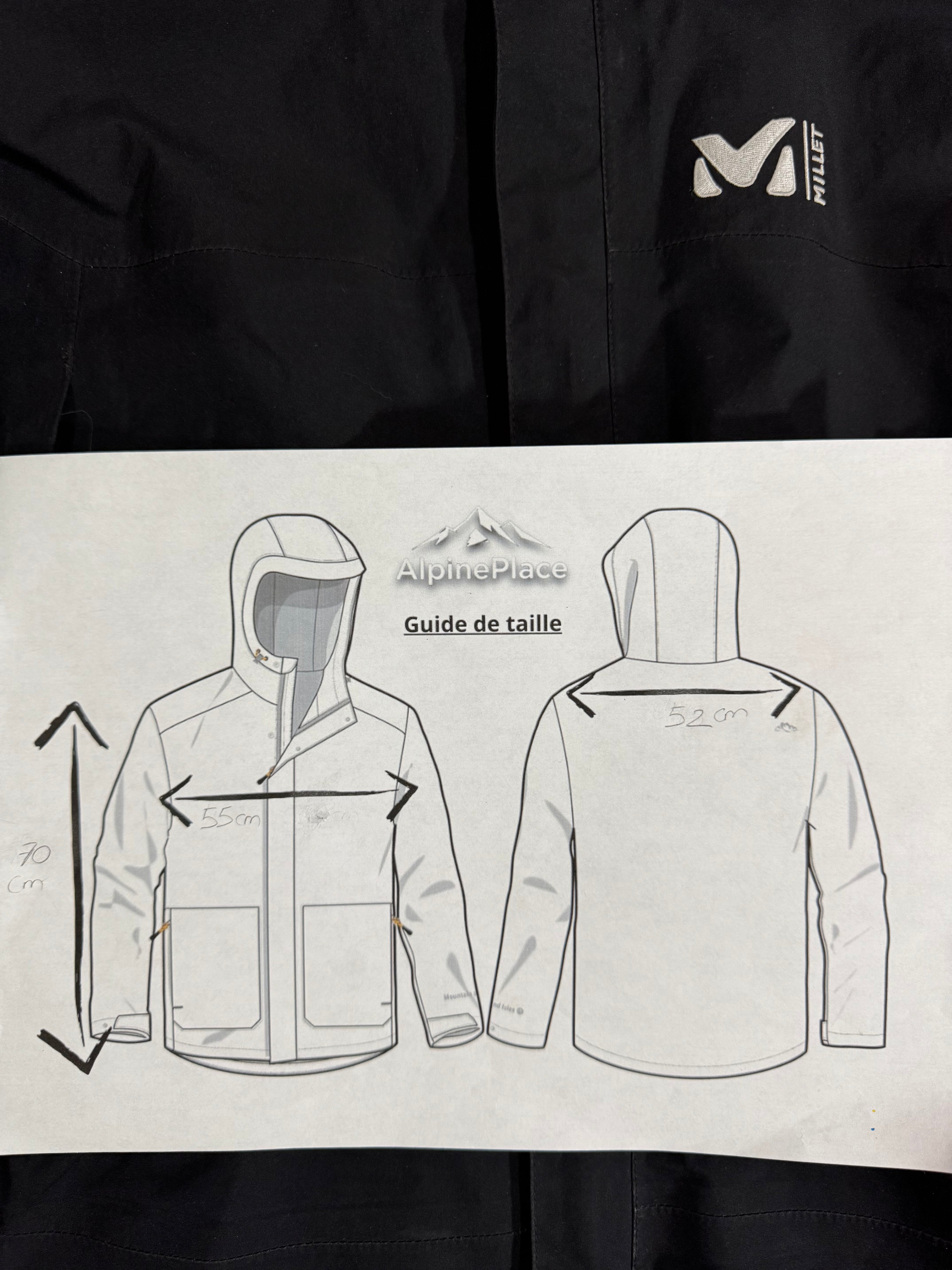 Veste Hardshell 3L Millet Gore-Tex Grand Montets GTX JKT - Alpinisme / Randonnée - Taille L