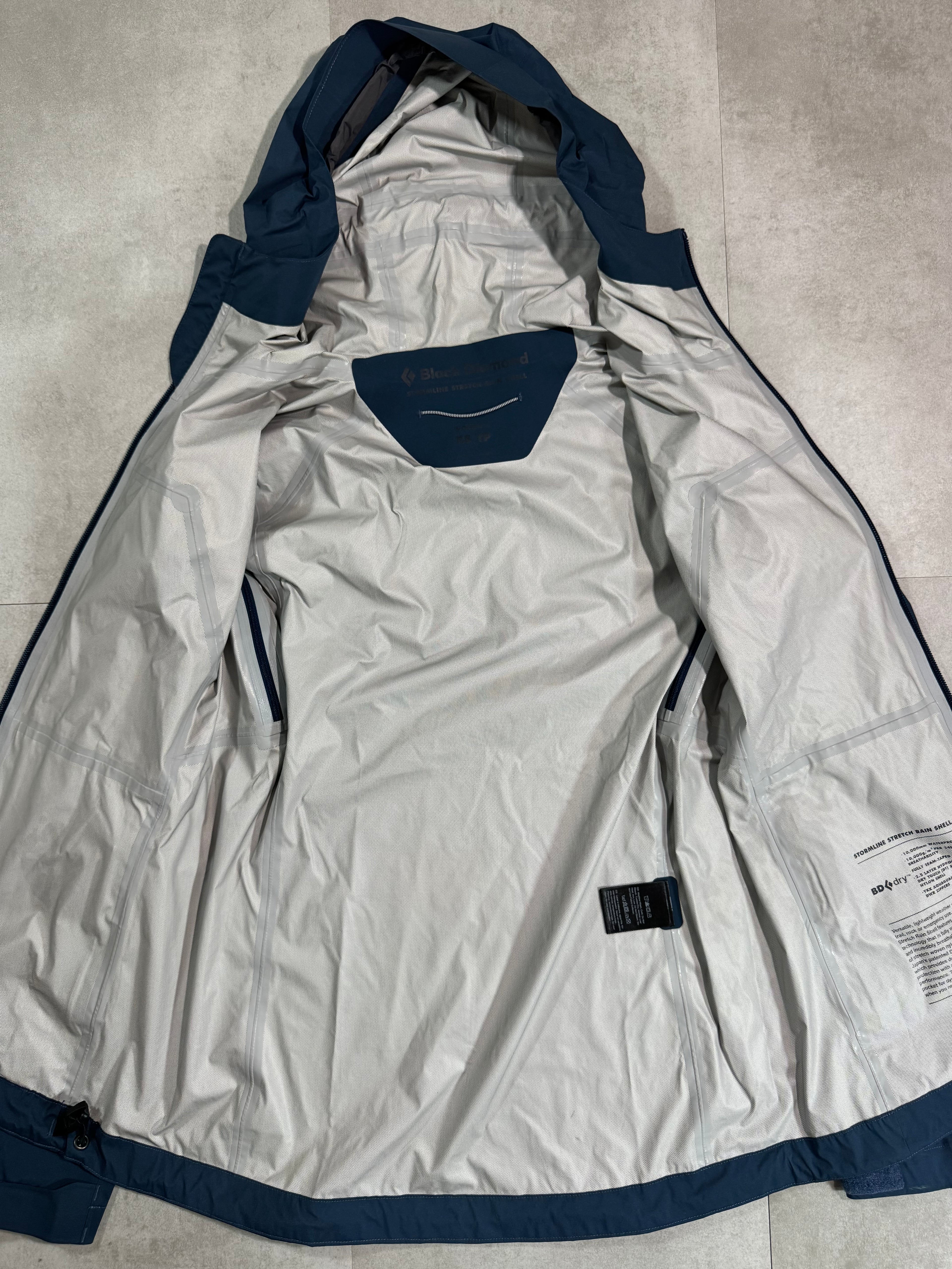 Hardshell 2,5L BlackDiamond Storm Line Stretch Rain Shell BDDry® YKK® DWR® - Alpinisme / Randonnée - Taille Xs