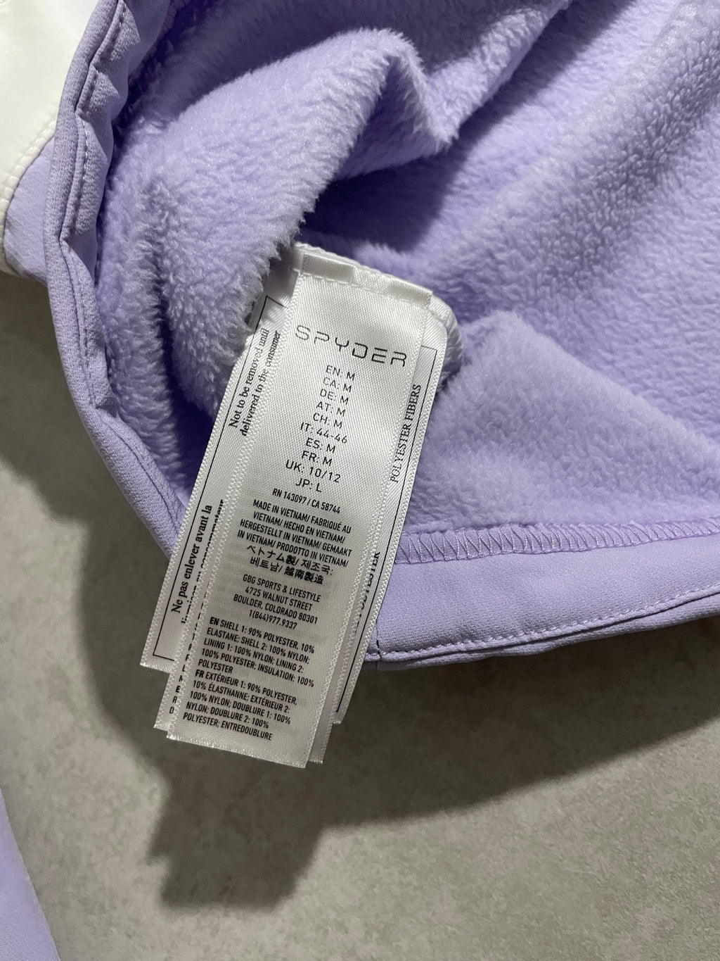 Veste hybride Spyder matelassé et pilou - Taille M