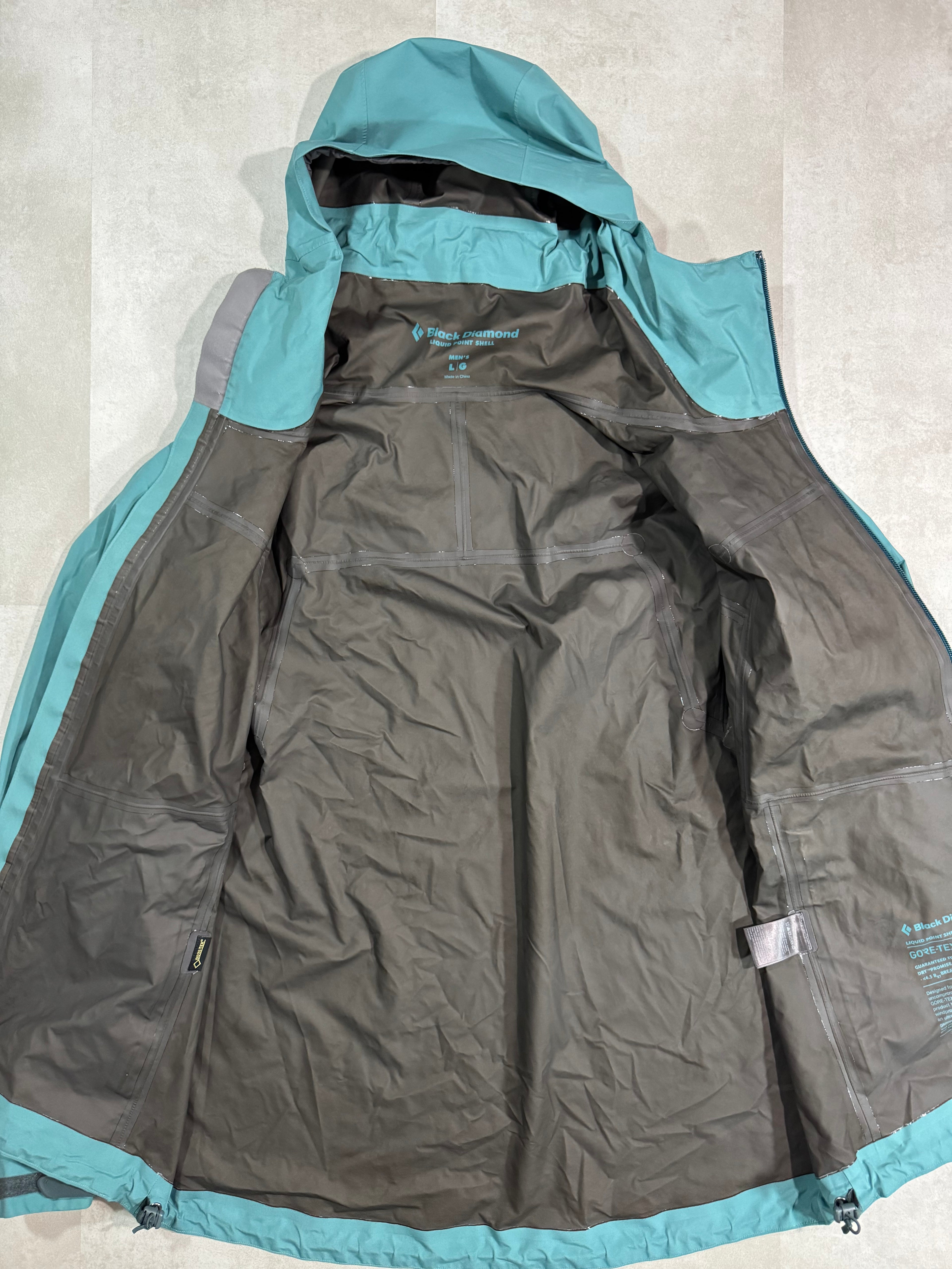 Hardshell BlackDiamond 3L Gore-Tex Liquid Point Shell Ykk Dwr - Taille L