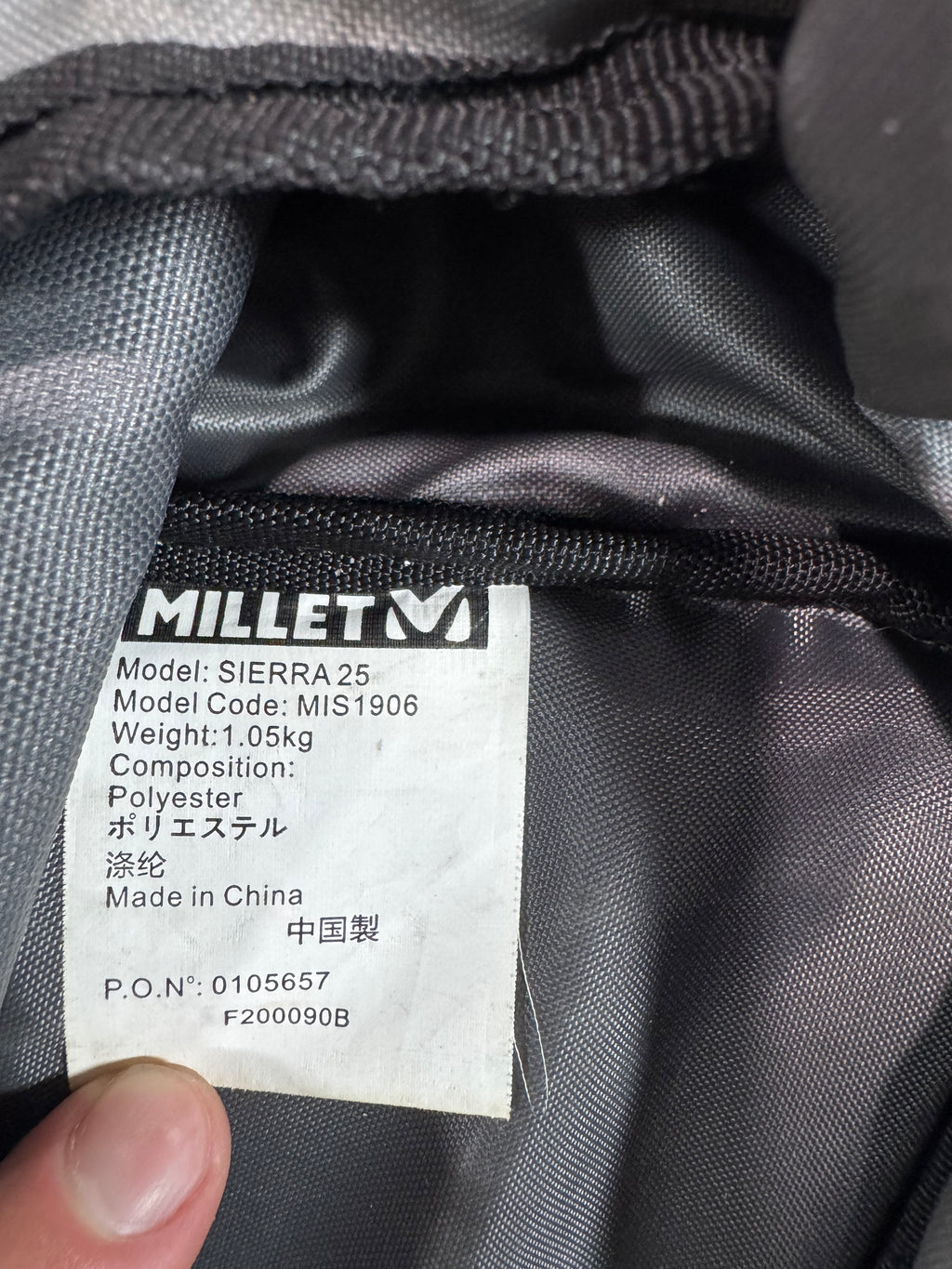 Sac Millet Sierra 25 - Randonnée / Ski - 25L