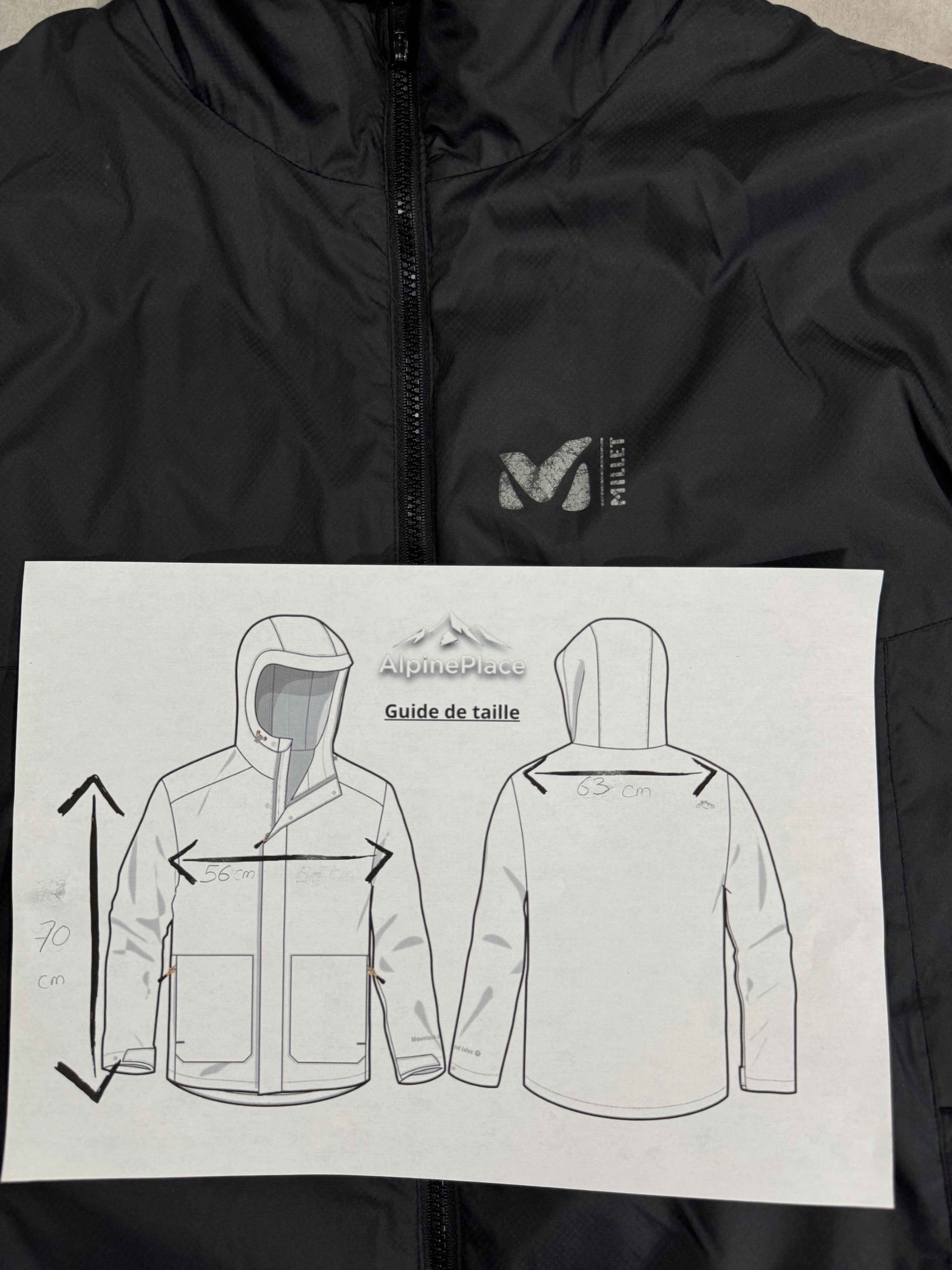 Veste Millet - Pertex ® Classic Eco YKK ® Vislon DWR ® Primaloft ® - Taille M