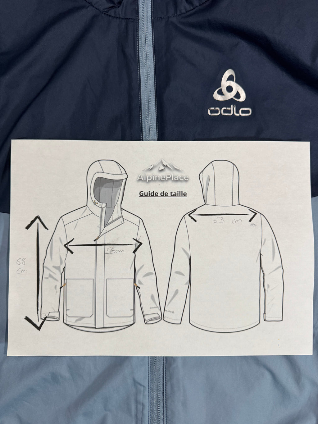 Coupe vent Odlo Ykk® Dwr® - Trail / Randonnée / Running - Taille M