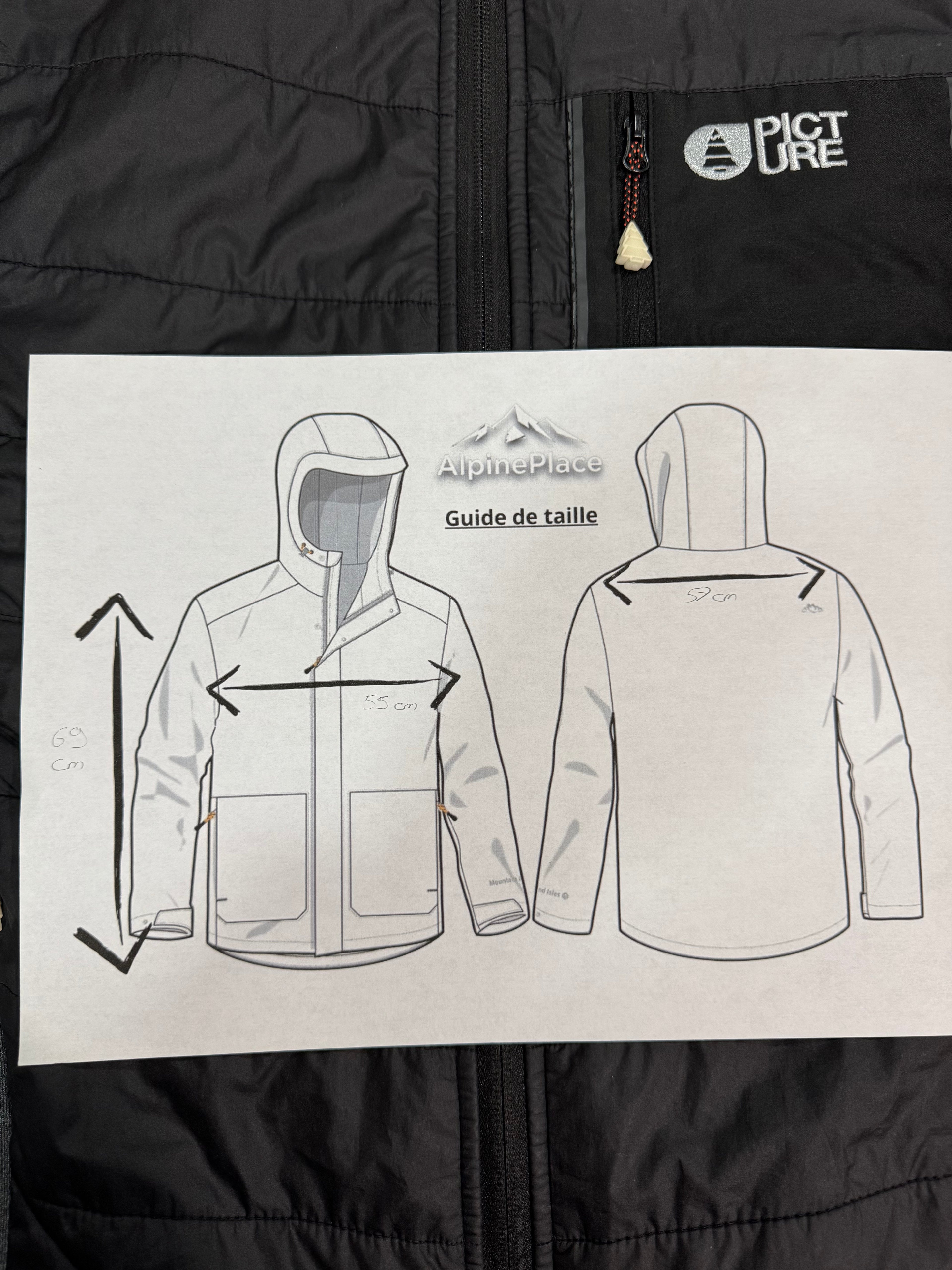 Doudoune hybride Picture Expédition Line Séries Primaloft Polartec YKK - Taille L