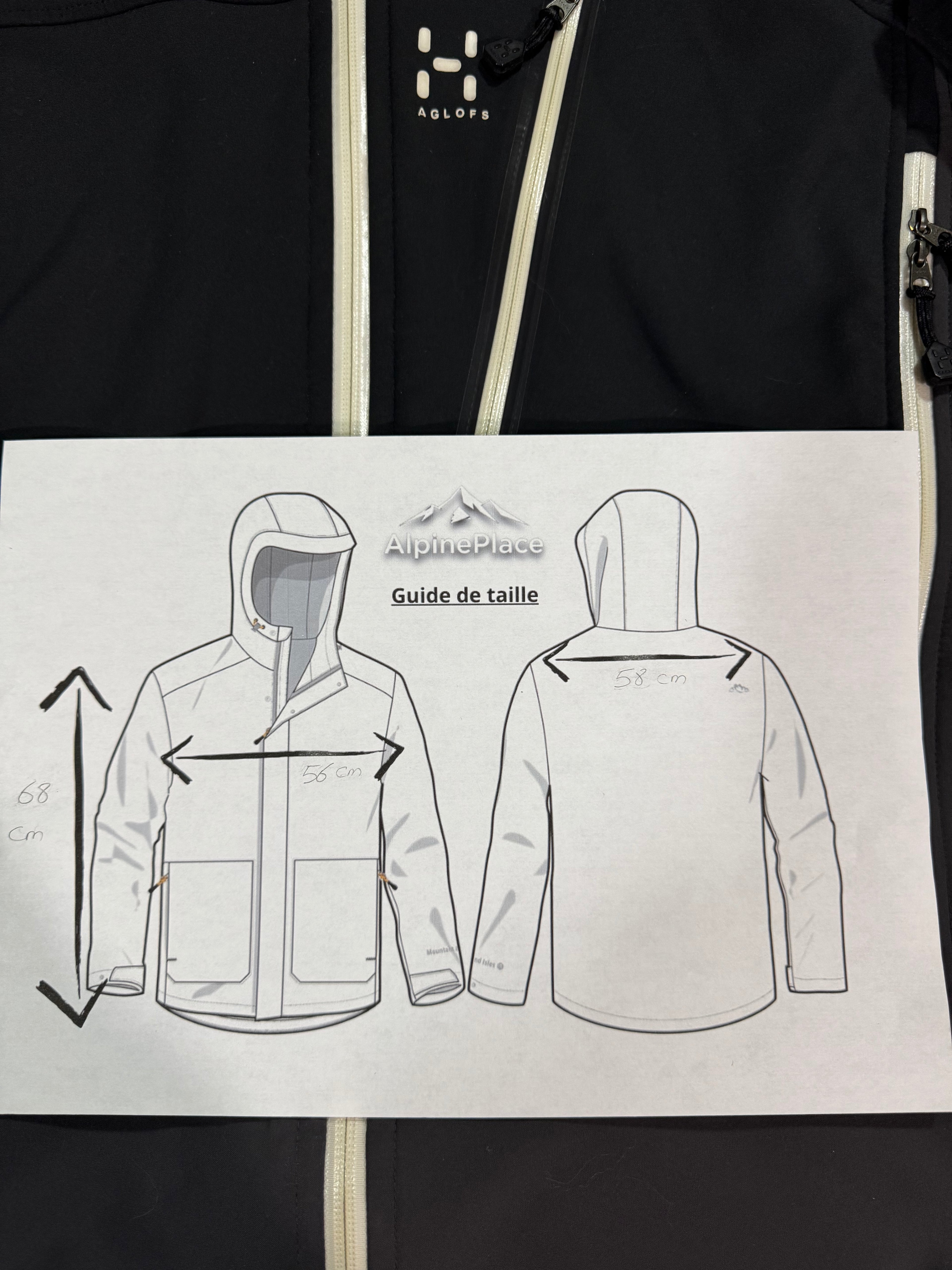 Veste alpinisme Haglöfs Recco Windstopper
YKK Dwr - Taille S