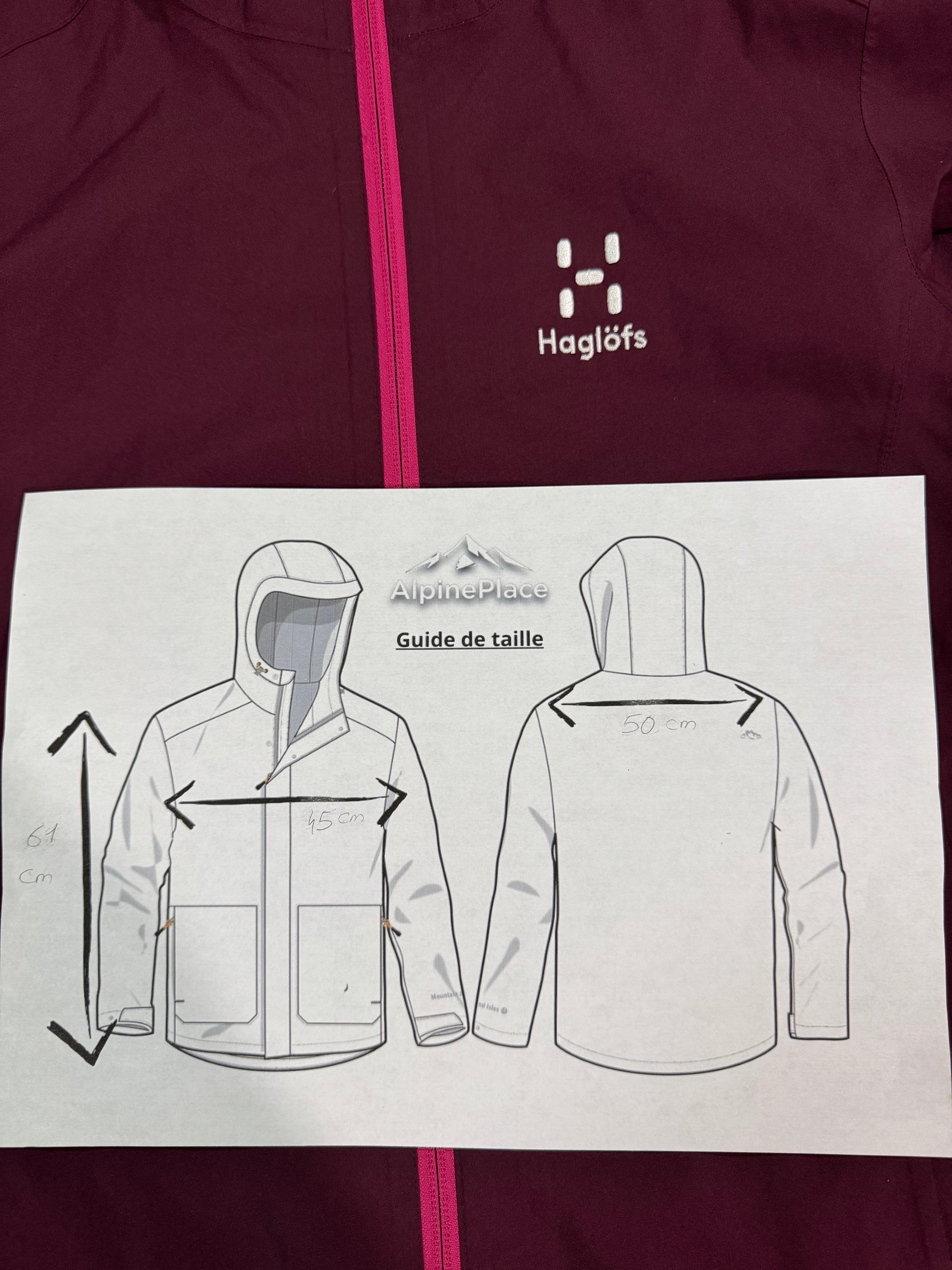 Hardshell 3L Haglöfs Proof YKK DWR - Taille Xs