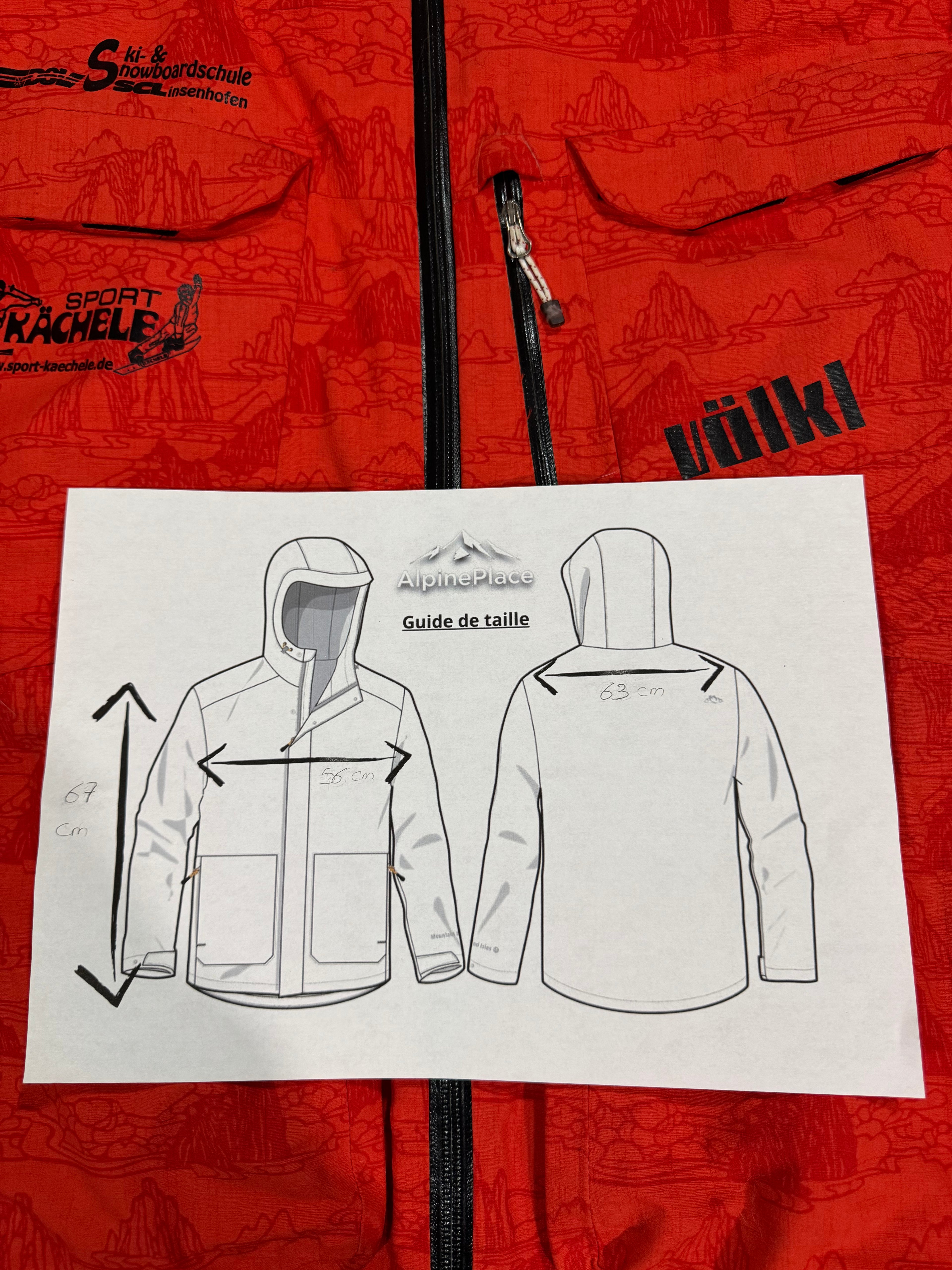 Veste de ski et snowboard Völkl Hyperbola YKK déperlant DWR - Taille S